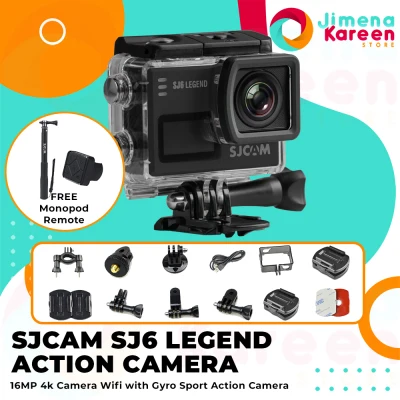 SJCAM SJ6 Legend 4K Wifi Action Camera Free SJCAM Monopod with Remote