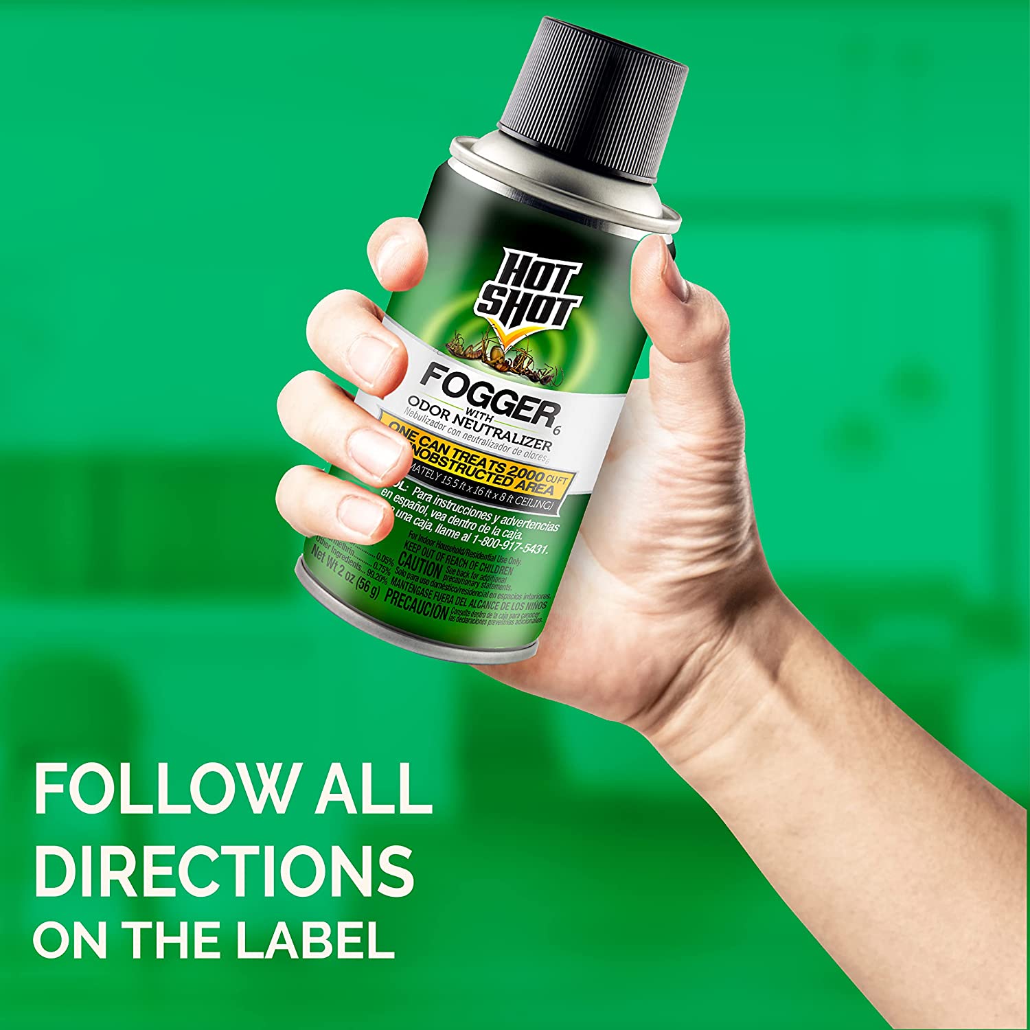 HOTSHOT FOGGER ALL INSECTS (1 Can) cockroaches, ants, Crickets