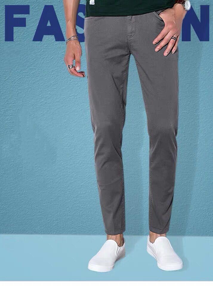 BV# Trouser Pants for Men Above Ankle Korean Fashion Slacks