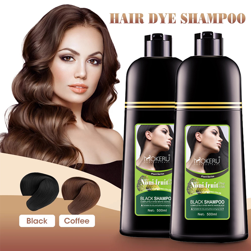 Japan MOKERU Black Hair Dye Shampoo Organic Black sin Hair Shampoo
