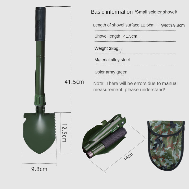 CON:P Folding Spade With Belt Bag