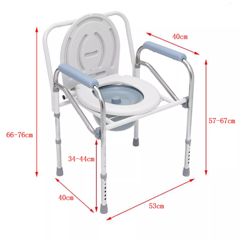 Toilet chair for elderly.Heavy Duty Steel Bedside Commode Chair Toilet