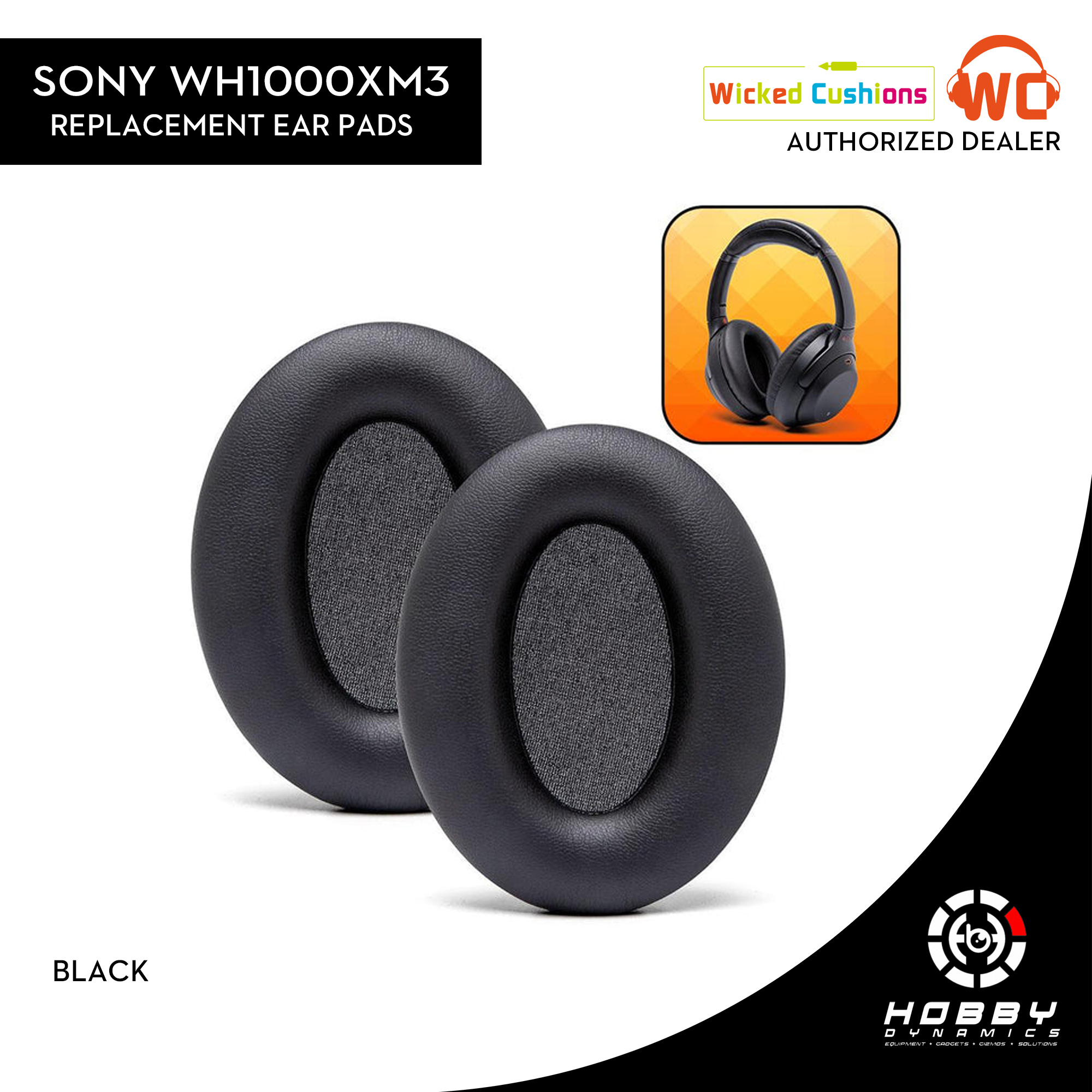 Sony WH1000XM3 Replacement Ear Pads By Wicked Cushions