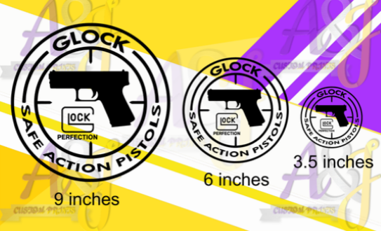 Glock Logo Decals Vinyl Cutout Stickers Lazada Ph 2141