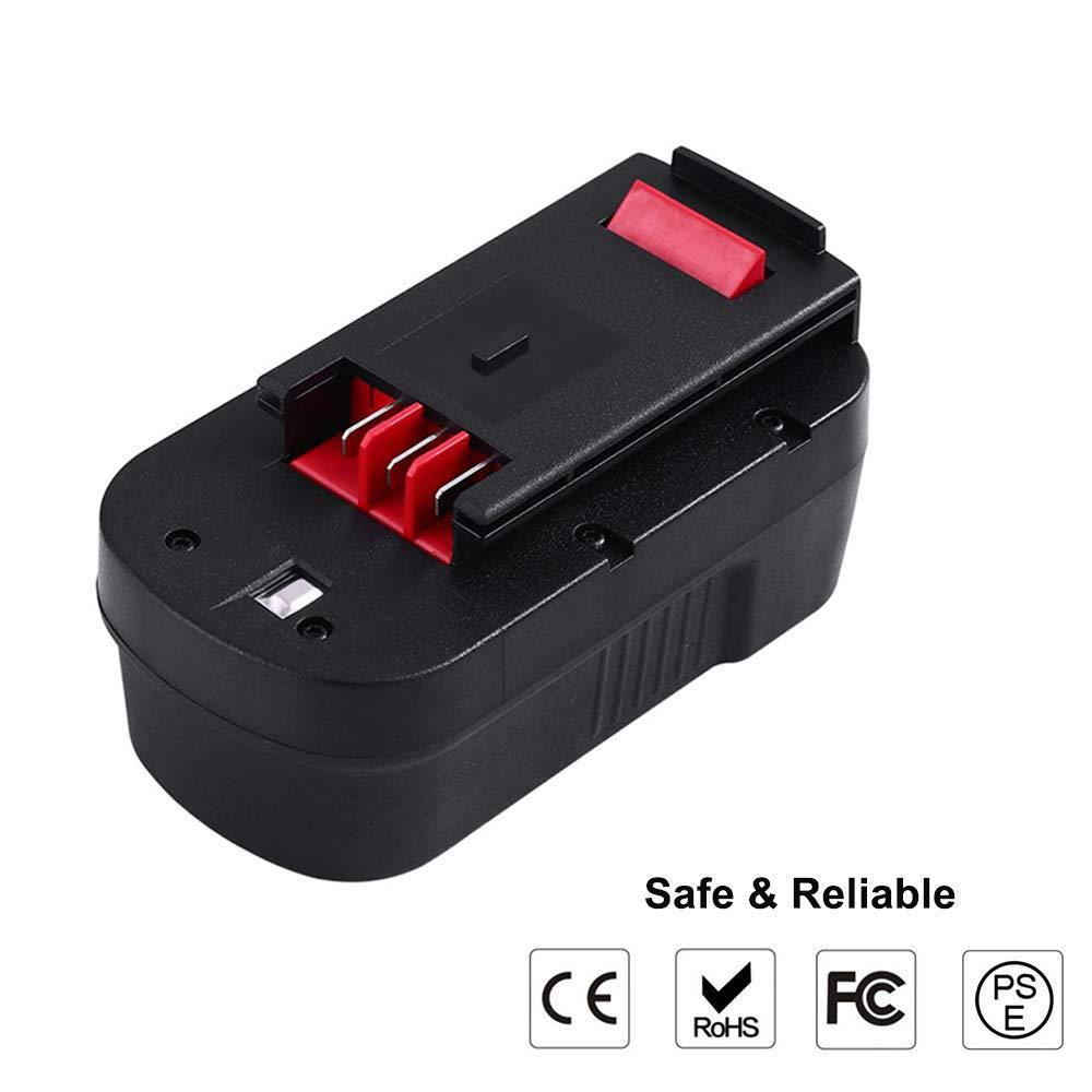18V 2000mAh Replacement Battery for Black & Decker HPB18 HPB18-OPE  244760-00 A1718 A18 A18E