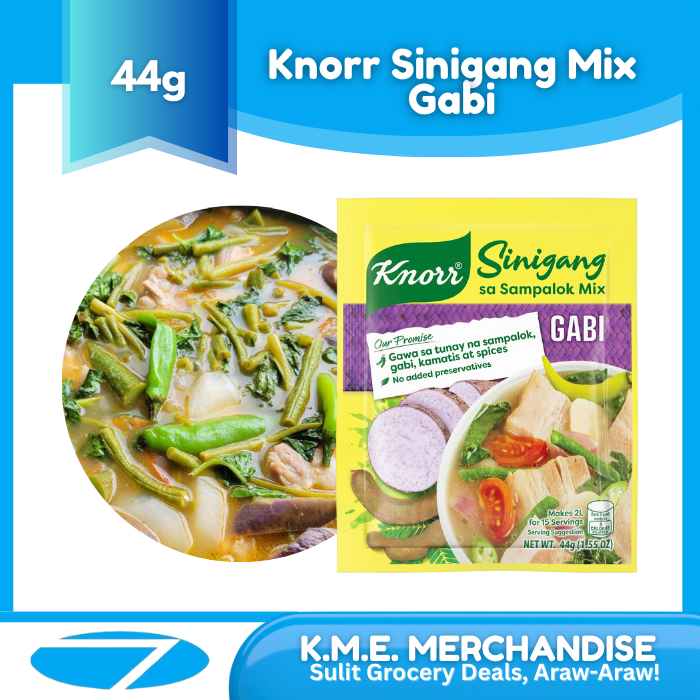 Knorr Sinigang Mix Original/Gabi (44g) Knorr Gabi Sachet Single