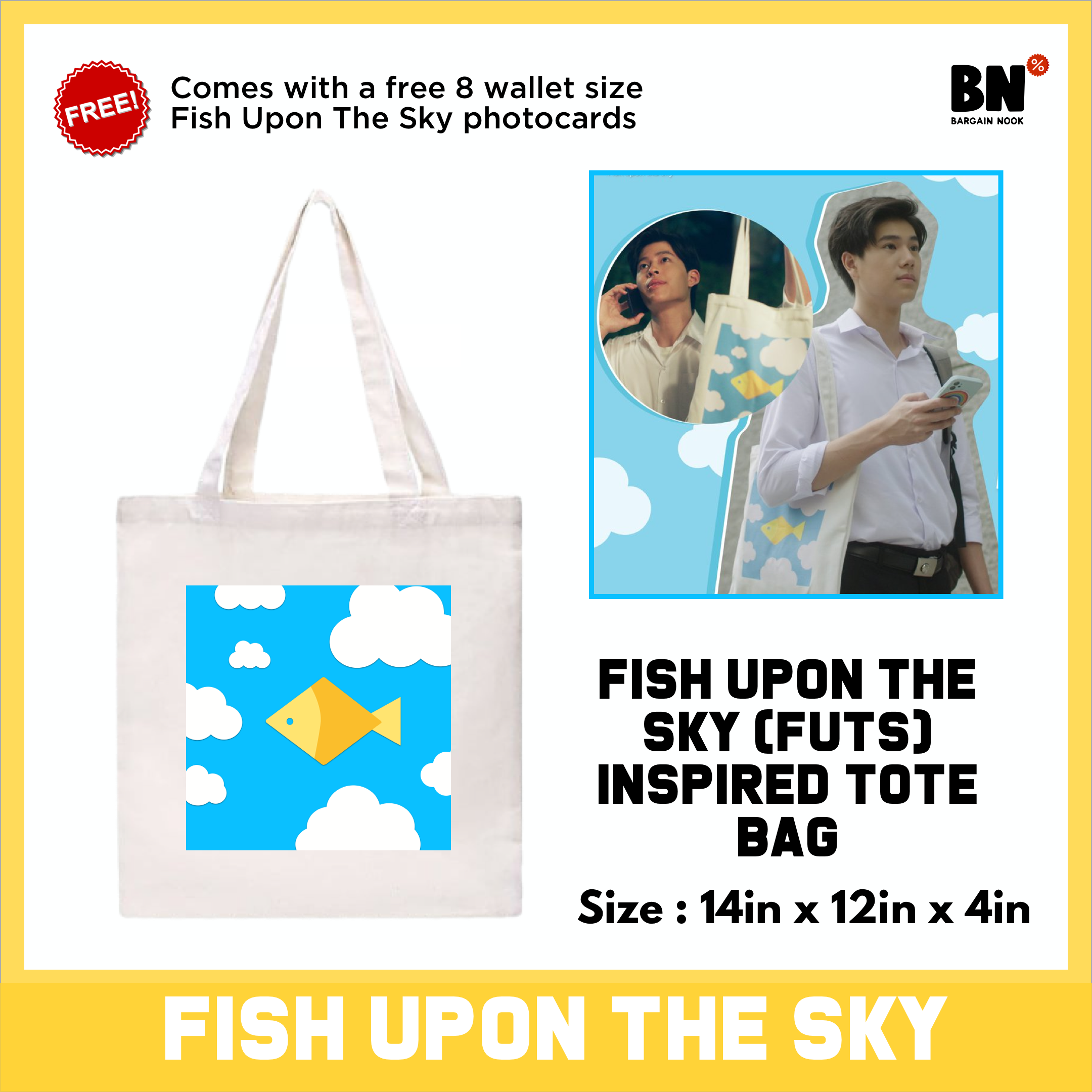 Fish Upon the Sky - Etsy FISH UPON THE SKY トートバッグ GMM
