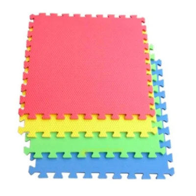 4pcs Giant heavy duty 3D rubber puzzle mat floor mat rubber baby playmat 60x60cm