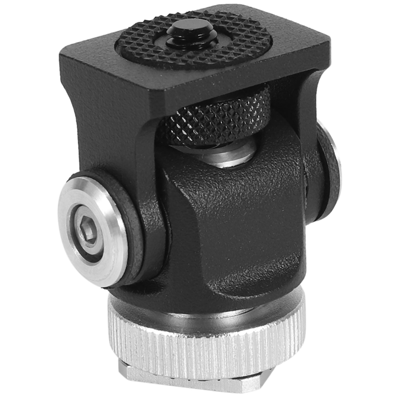 Mini Hot Shoe Mount Monitor Microphone Flash Holder 1/4 Inch Screw Camera Bracket Tripod Head for Monitor Flash Camera Accessories