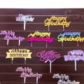 Happy Birthday Sticks Mini Toppers 100pcs.