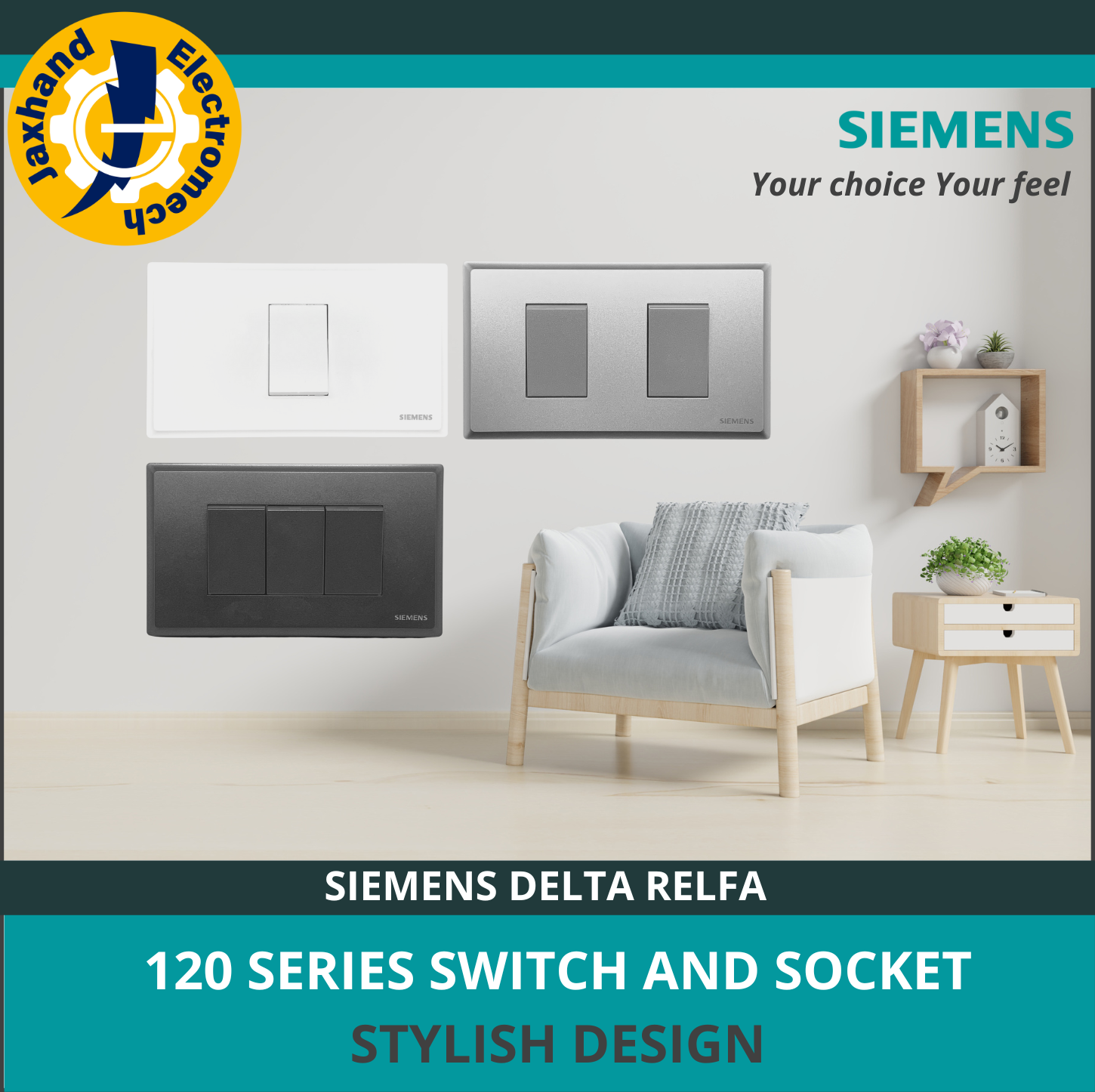 Siemens Lighting Switch Delta Relfa 120 Series Jaxhand Electromech 100 ORIGINAL AUTHENTIC