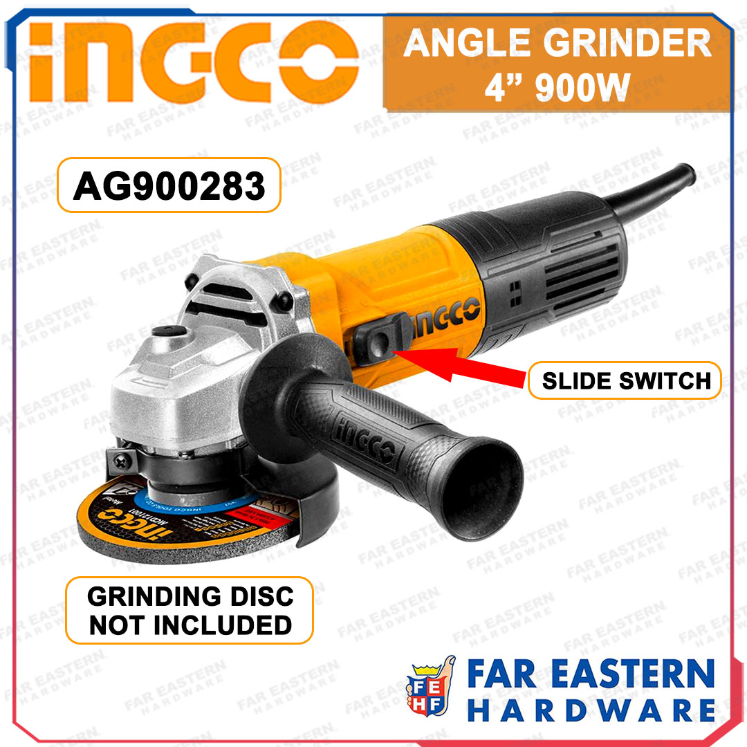 INGCO Angle Grinder 4" AG900283 Slide Switch 900W INPTCD Lazada PH
