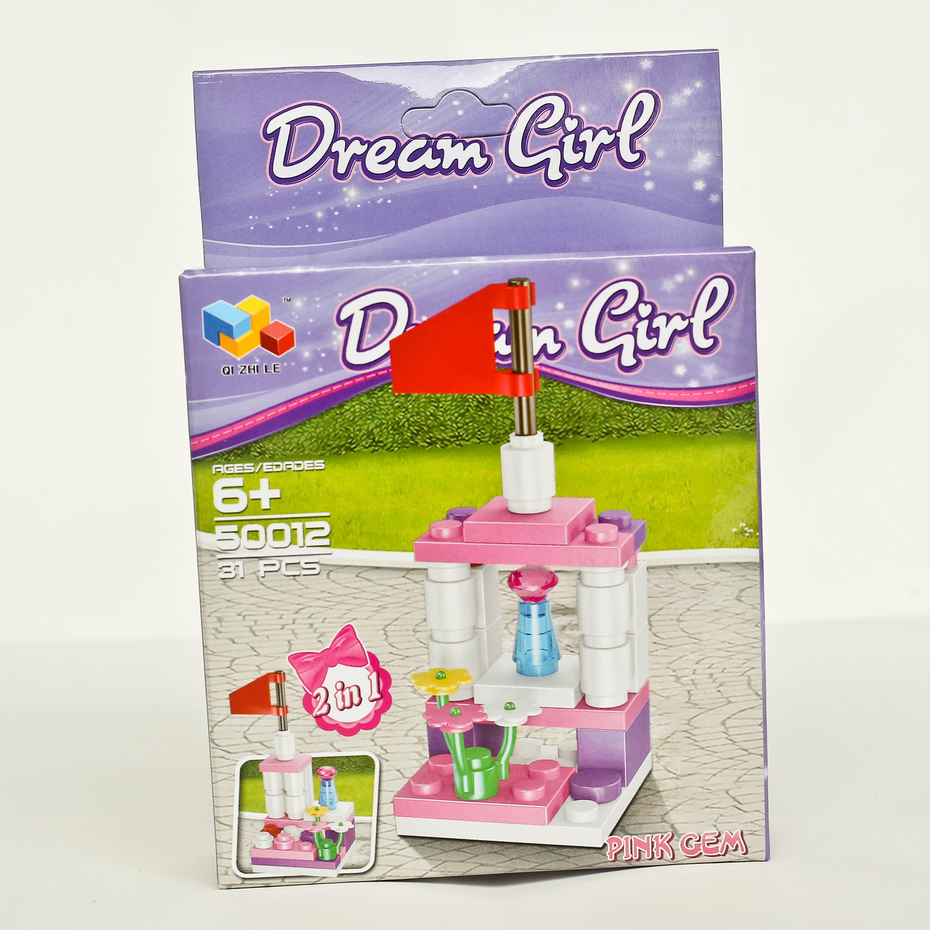 Qi Zhi Le Building Blocks Dream Girl Collect 12 Items Can make Into 2