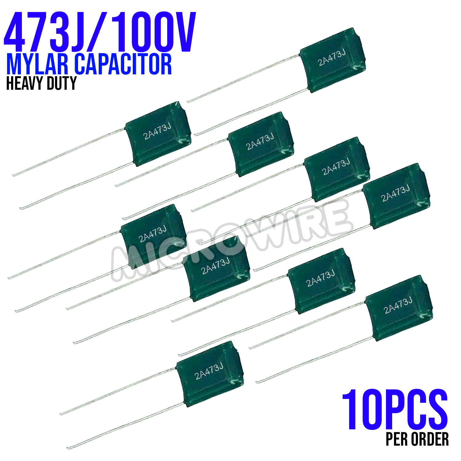 E-outstanding Polyester Film Capacitor 150PCS 0.33nf-470nf 15 Values Polyester Film Capacitors Assorted Kit Electronic Component DIY Assortment 