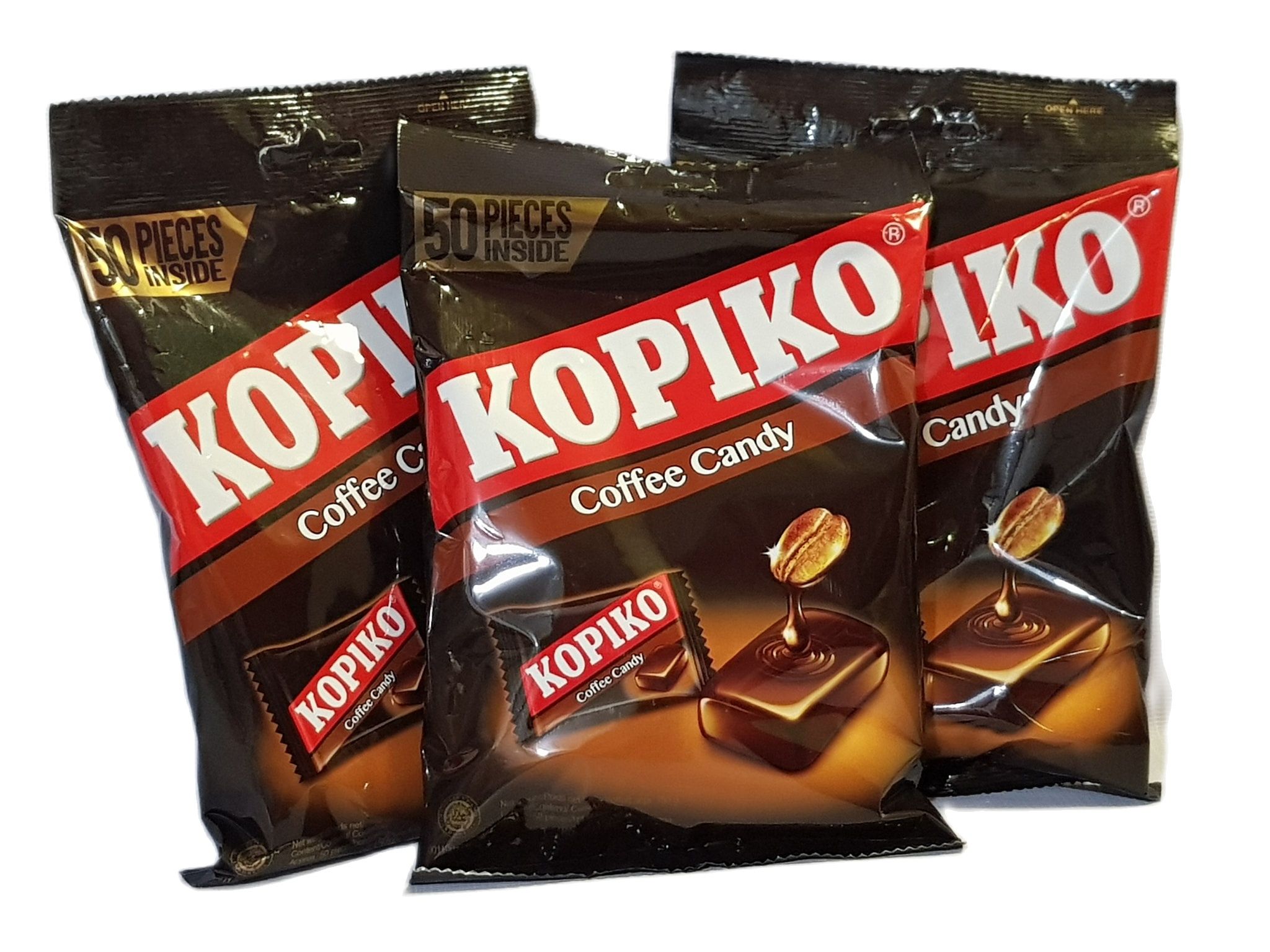 Kopiko COFFEE CANDY (pack of 3 pieces x 150 grams) approximately 50