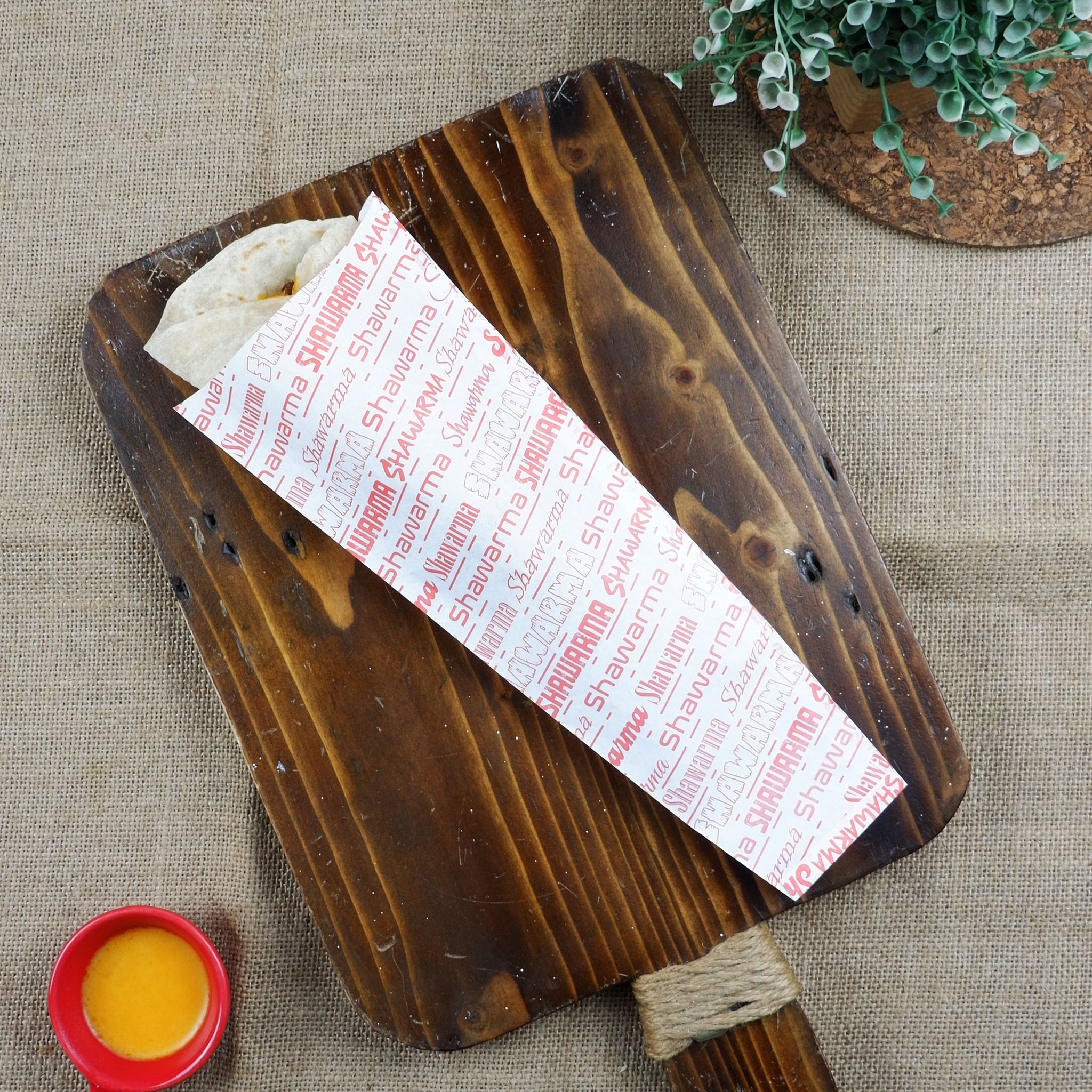 Shawarma Wrapper Vintage Design (100pcs) Greaseproof Paper | Lazada PH