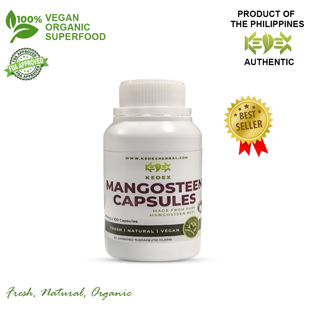 Mangosteen Capsule 100's Premium Authentic Organic Vegetable Capsules