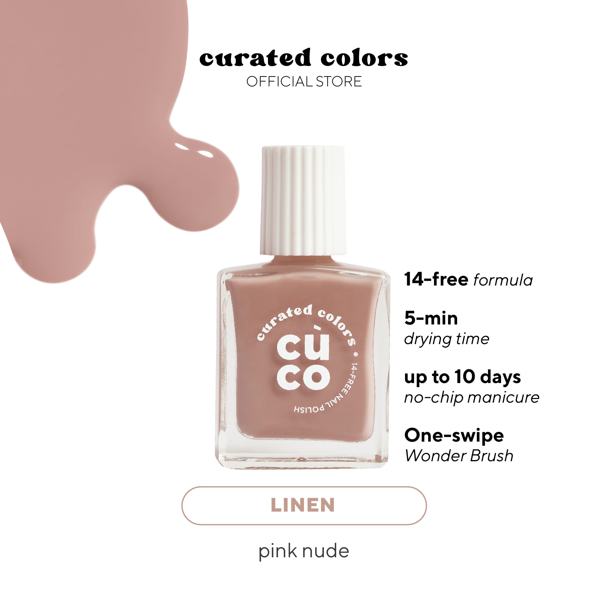 CuCo Nail Polish - Linen (14-free, Quick-Dry, Vegan, Long-Lasting, Nail  Polish) | Lazada PH