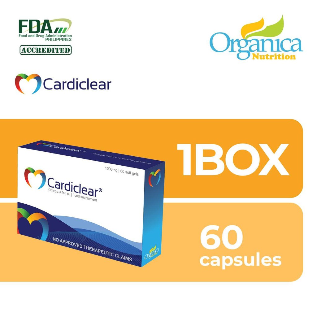 Cardiclear Omega3 Fish Oil (1 Box) Lazada PH
