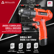 Mitsushi 12V Cordless Drill with Free Accessories Kit Set