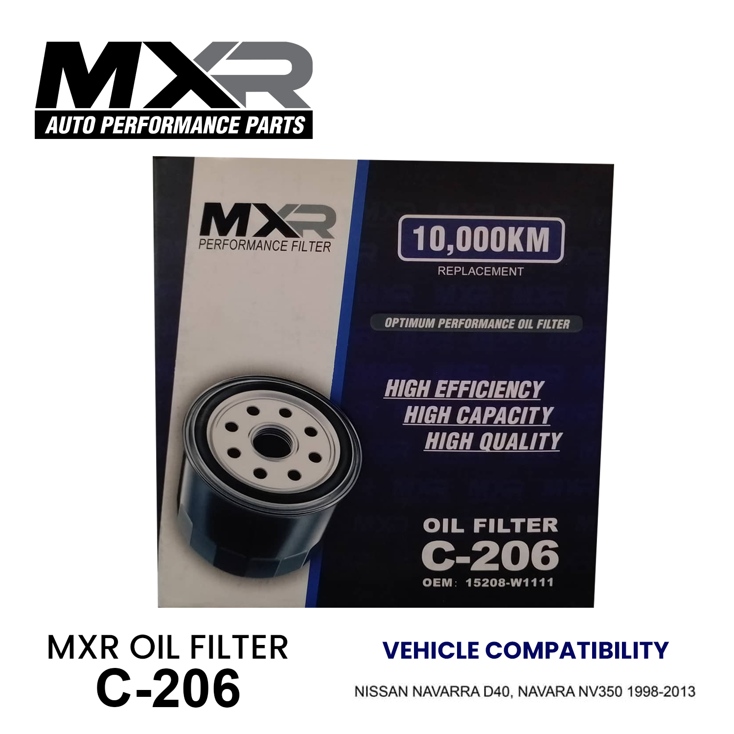 MXR OIL FILTER FOR NISSAN NAVARA D40 (C206) Lazada PH