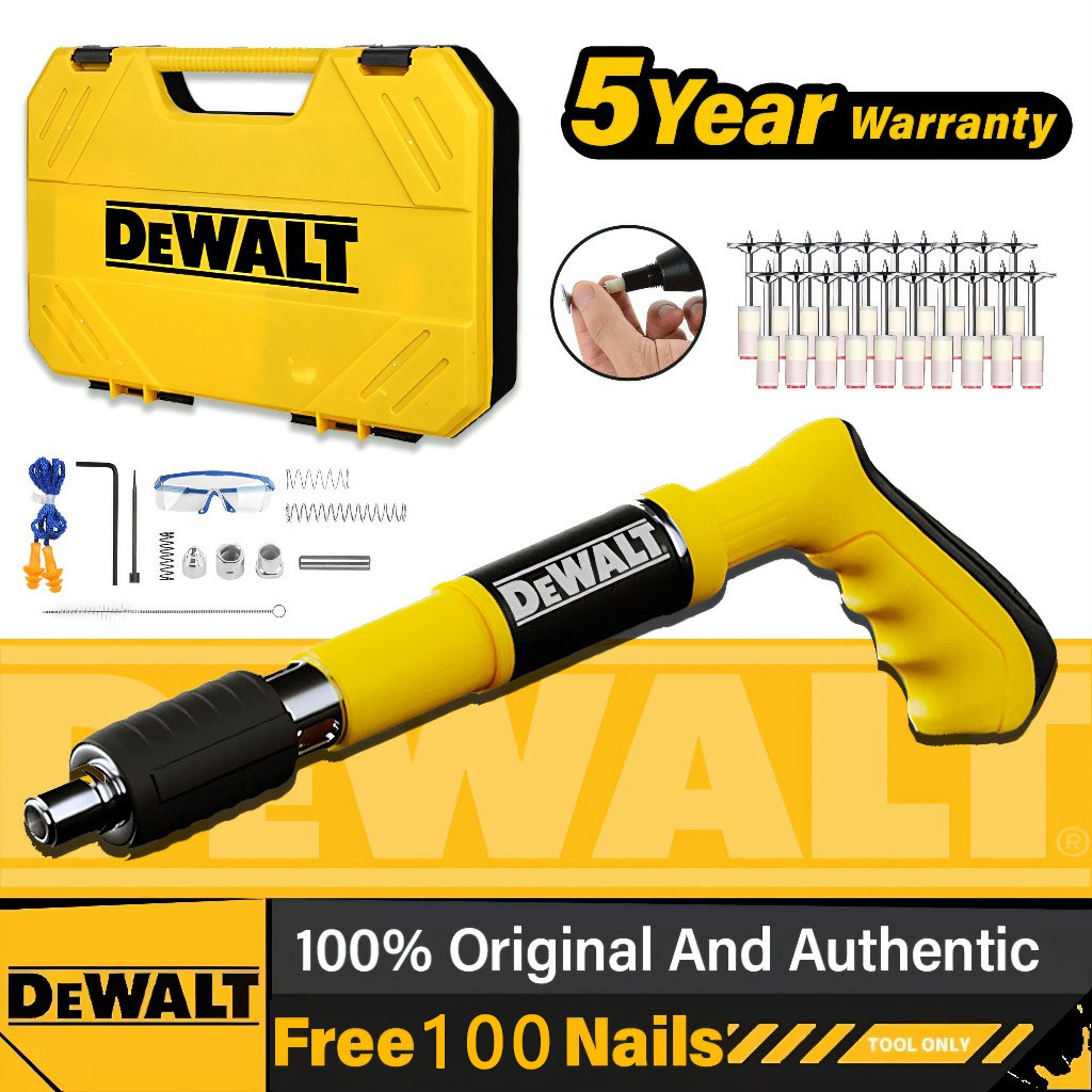 5-year warranty】DeWALT original nail gun manual steel nail gun