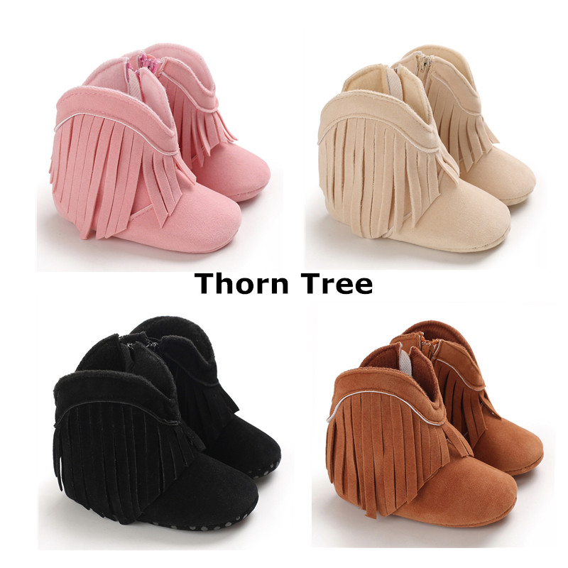 Thorn Tree Toddler Baby Boy Girl Crib Moccasin Shoes Kids Soft Soled