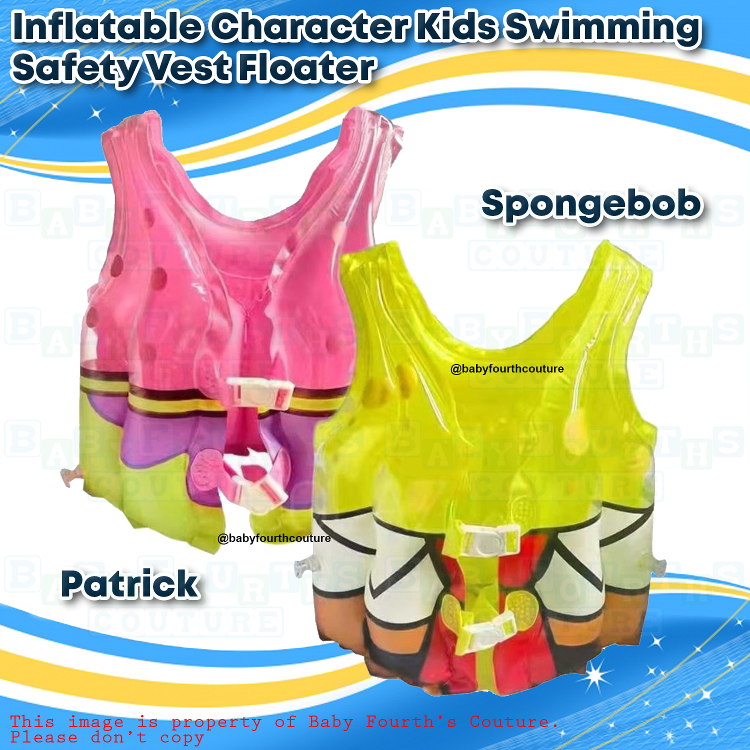 Baby Fourth Couture Inflatable Character Kids Swimming Safety Vest