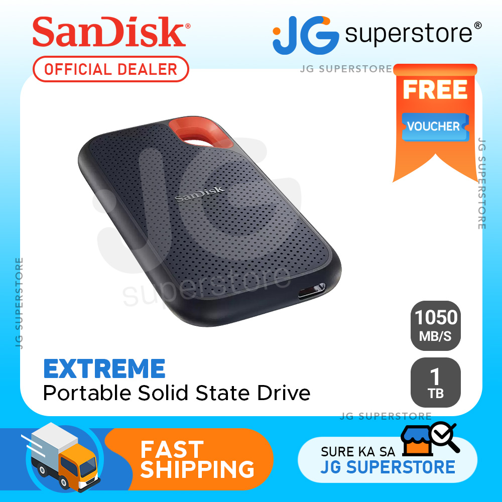 Sandisk Extreme Portable 1tb Ssd With 1050mbs Read Speed 2 Meter Droppassword Protection 3830