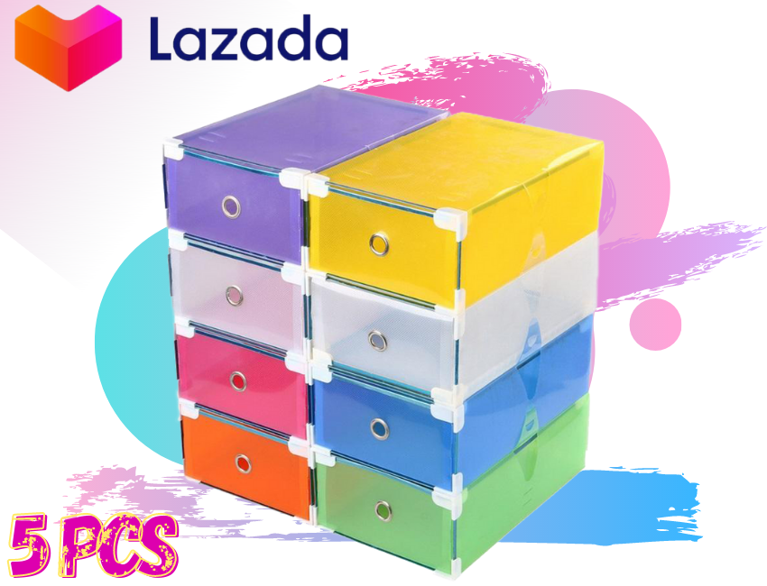 Candy Color 5pcs Shoe Box drawer Multi 
