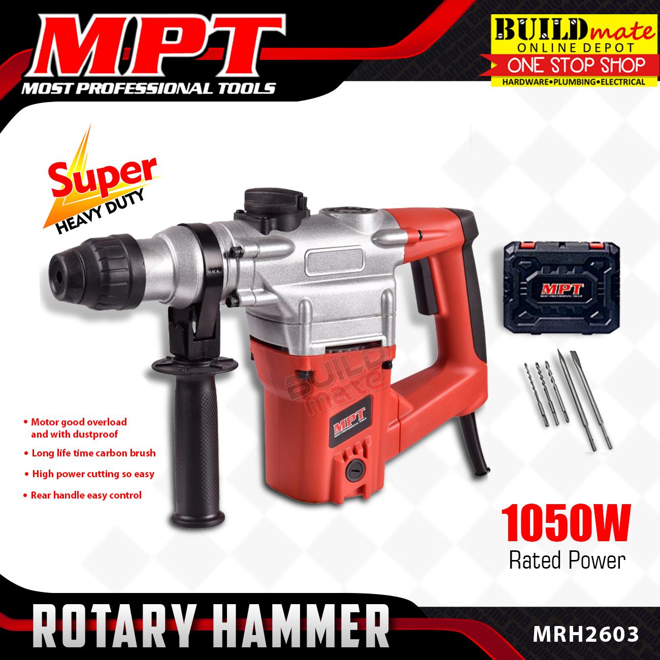 MPT Rotary Hammer Chipping Gun Drill 1050W MRH2603 Most Professional