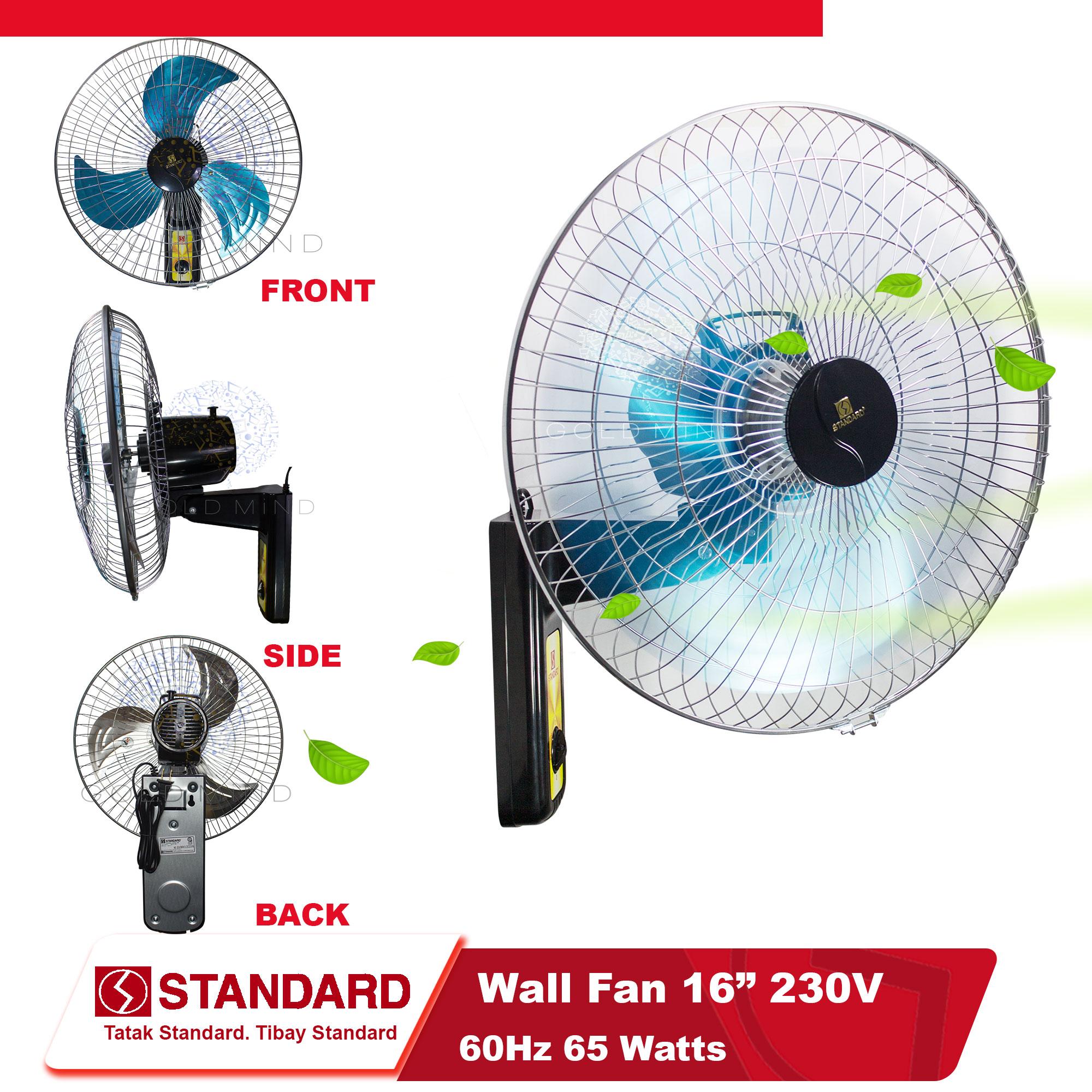 Standard Wall Fan 16 Metal Fan Blade Gold Mind Everyday Low Price 