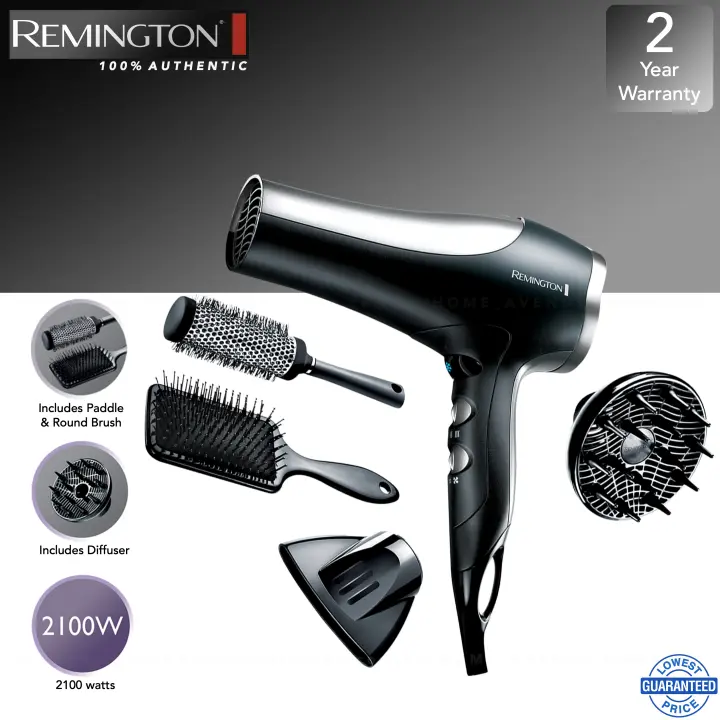 remington round brush hair dryer