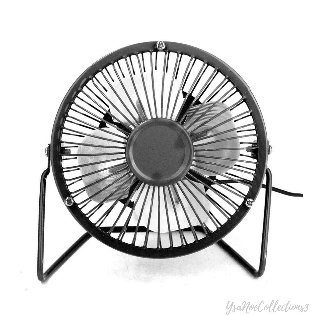 YsaNoe Collections3 MINI DESK FAN Mini Hand Held Fans Metal USB