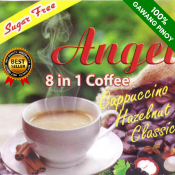 Angel Coffee Cappuccino Hazelnut - Sugar Free (12 Sachets)