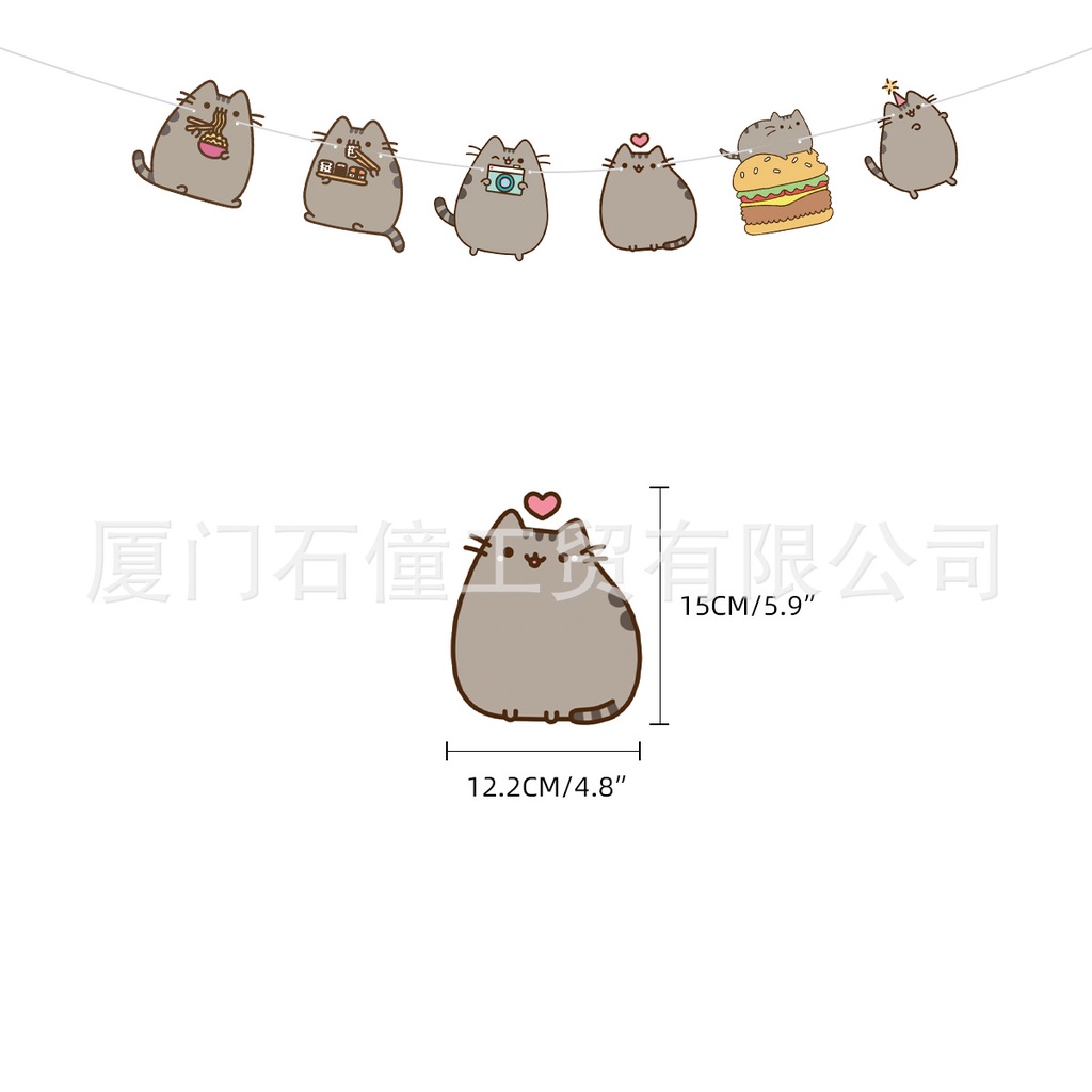 Kira Pusheen Themed pet cat birthday party Decorated cat suit paper ...