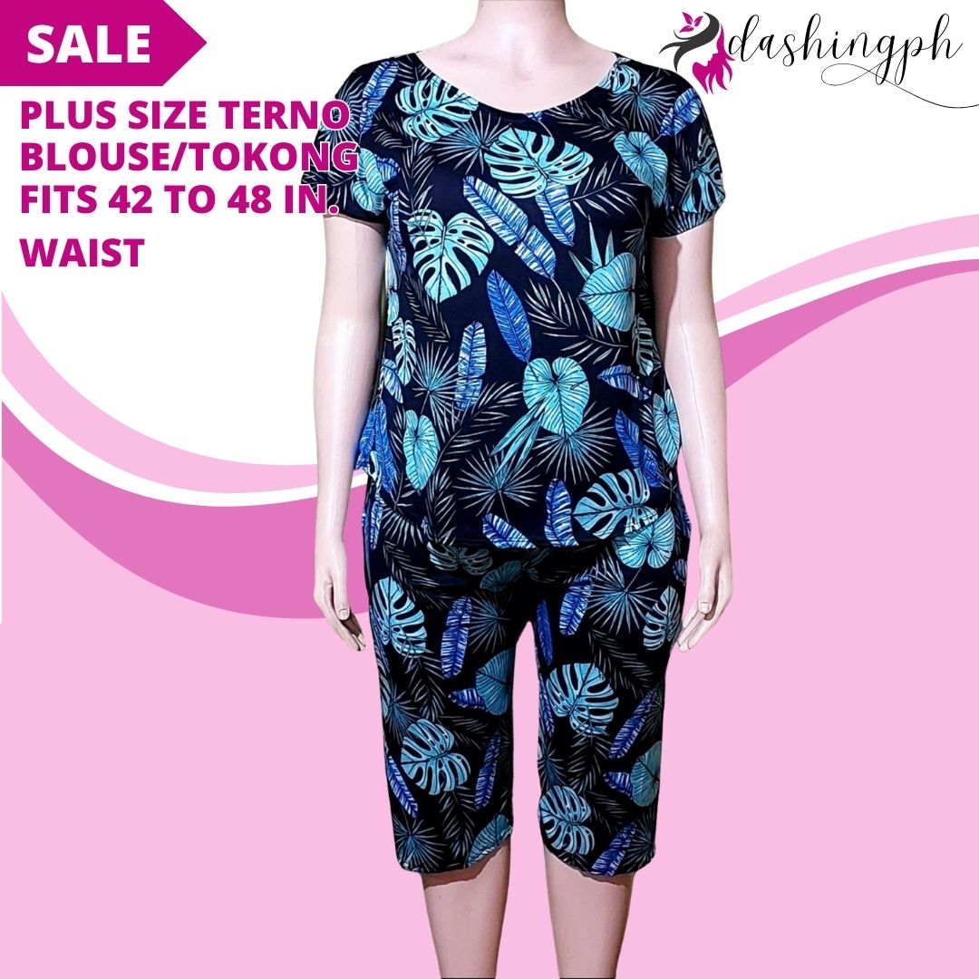 DashingPH Terno Plus Size Blouse Tokong for Women 3XL/4XL FIts 42