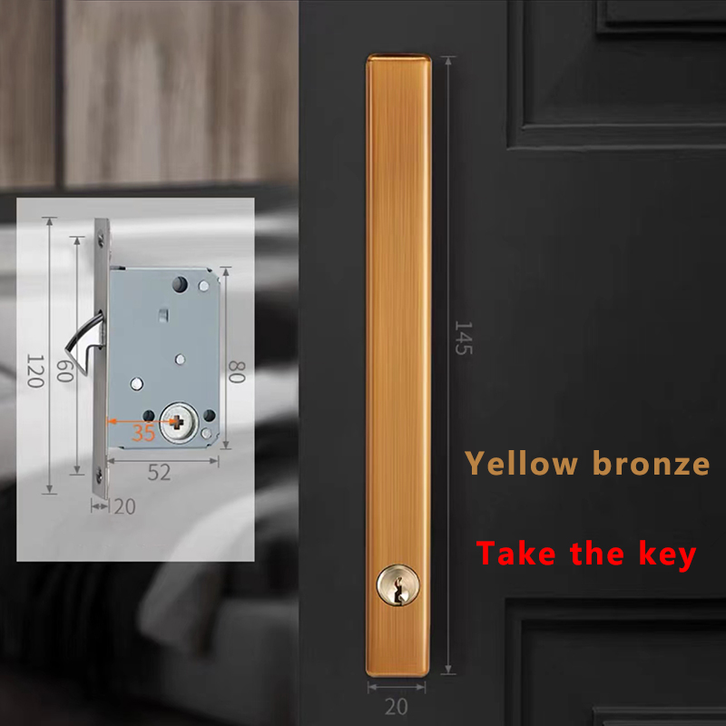 Minimalist New Indoor Sliding Door Lock Silent Bedroom Door Lock Modern