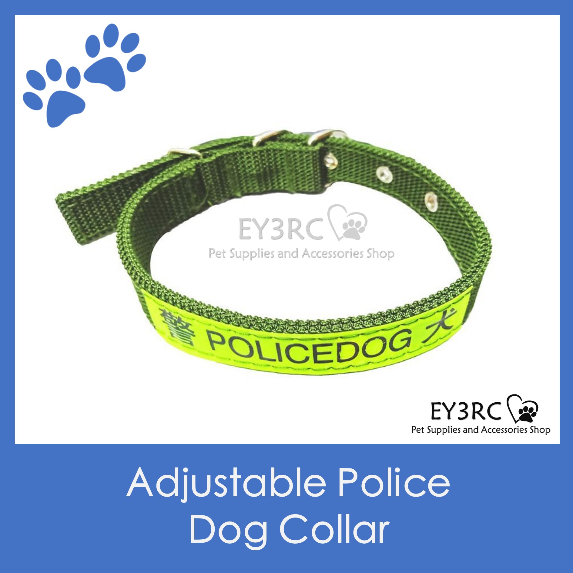 Adjustable Police Dog Collar Lazada PH