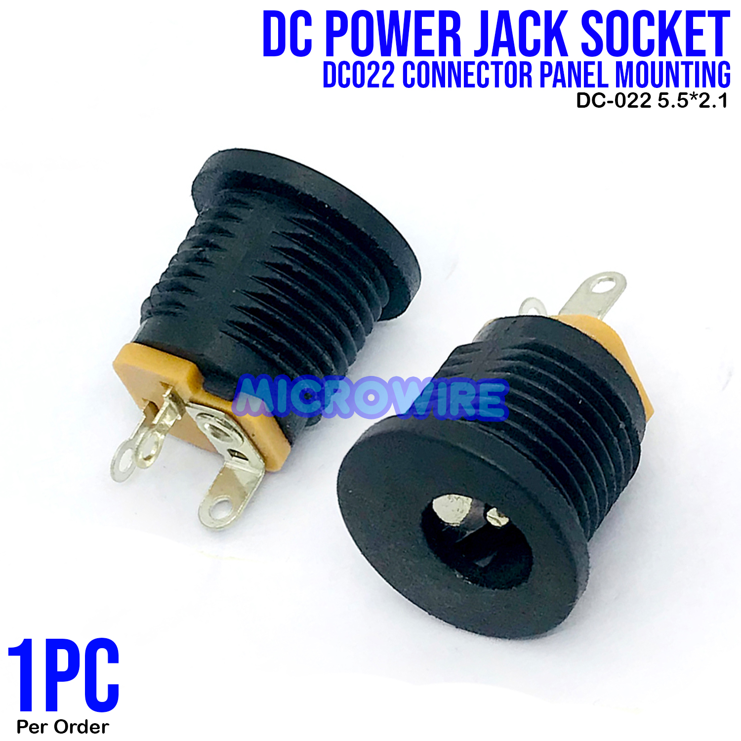 DC022 5.5*2.1 DC Power Jack Socket 5.5x2.1mm DC022 connector Panel