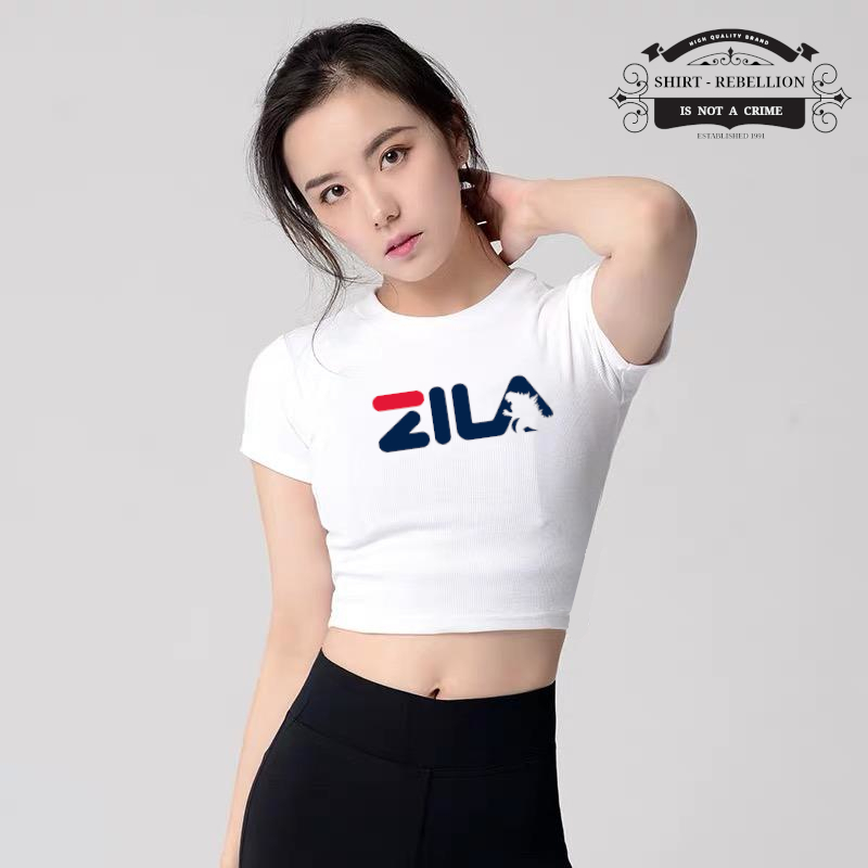 fila shirt crop top