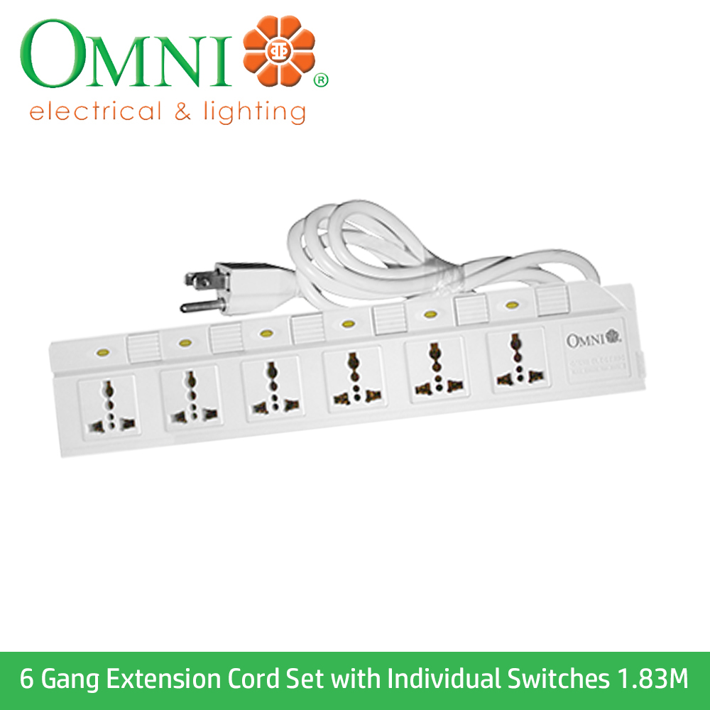 Omni Extension Cord With Individual Switch Shop Omni Extension Cord With Individual Switch With Great Discounts And Prices Online Lazada Philippines