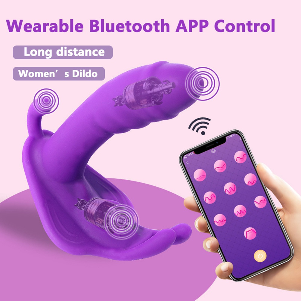 Mobile Phone Remote Control Sex Toy App Long Distance Control Dildo Wearable Vibrator G Spot