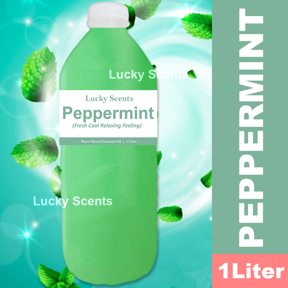 LUCKY PEPPERMINT Premium Scents 1 Liter water based fragrance essential oil air freshener