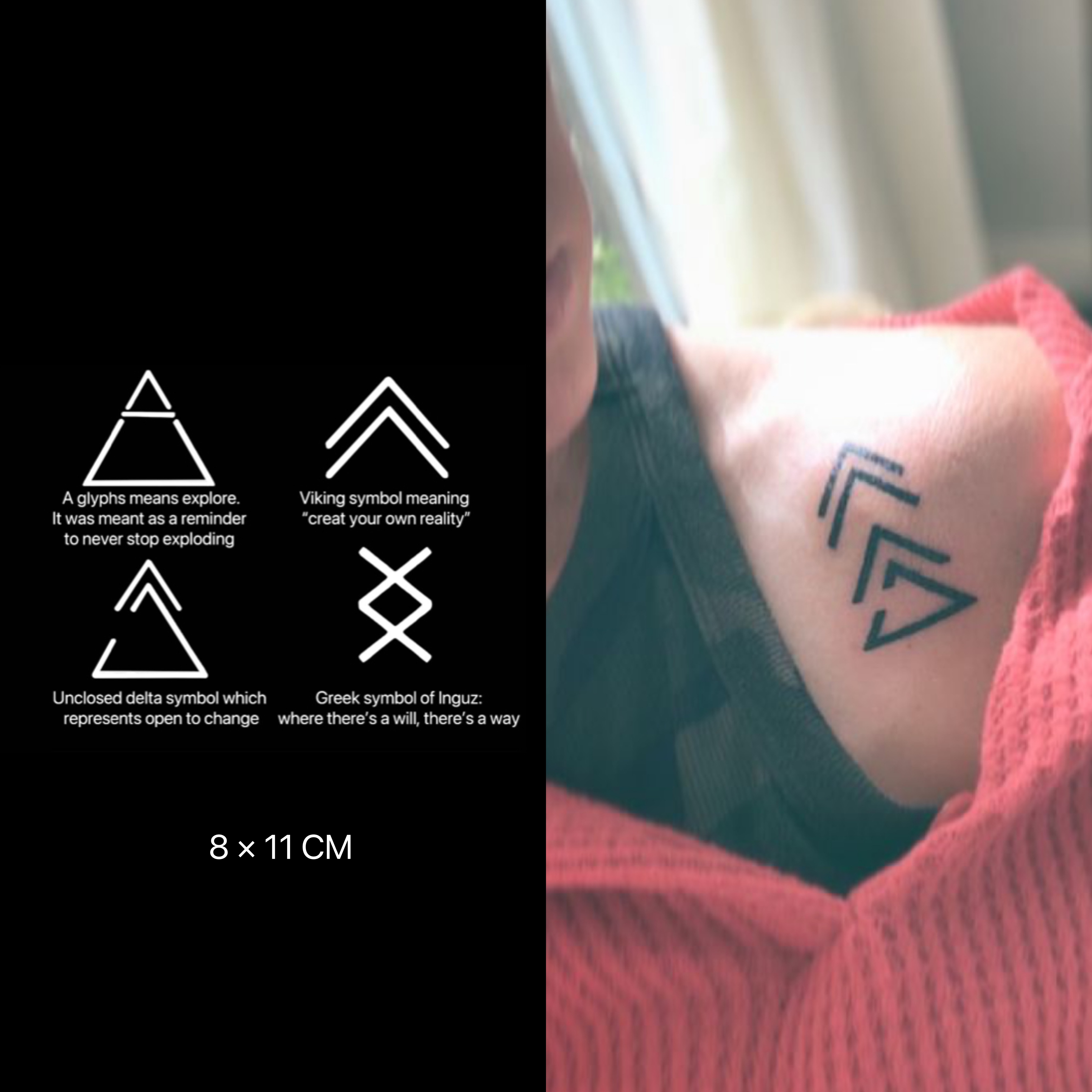Mars Tattoo】NEW Technology Magic, Long Lasting 2 Weeks, Semi-Permanent  tattoo,Temporary Tattoo, tattoo Sticker, Fake Tattoo, Triangle, X059 |  Lazada PH
