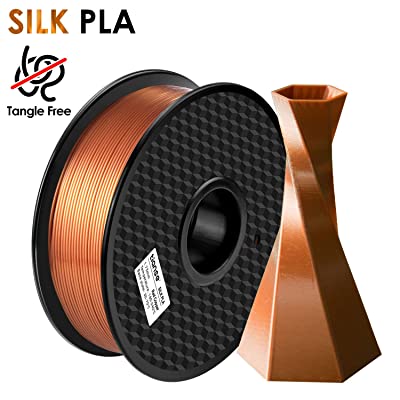 2.2lbs 3D Printer Filament PLA 2.85mm Silk Copper 1 KG Spool Printing Silky 