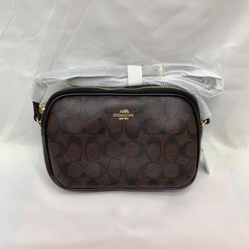 coach double zip sling bag