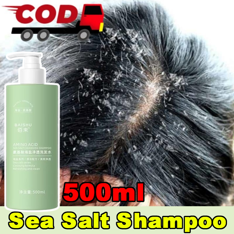 Sea salt shampoo Antidandruff shampoo 500ml, fungus shampoo