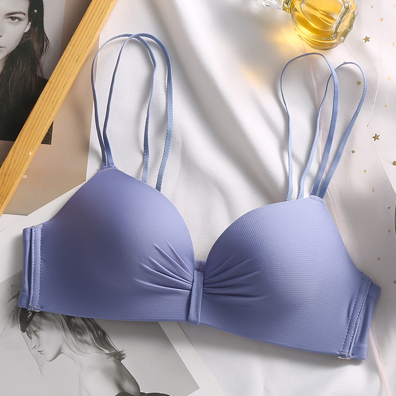 Women's Underwear Wireless Thin Summer Push up Small Size Bra Girl Breast  Holding Upper Support Large Boob Size Concealing Bra Suit