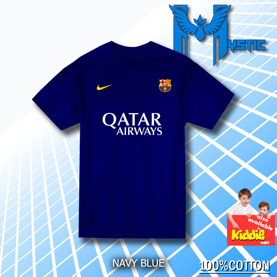 Football Jersey Qatar Airways FCB Quality Cotton New Trend Men Women Unisex T Shirt (fb005